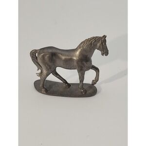 Vintage JEB Pewter trotting HORSE figurine
